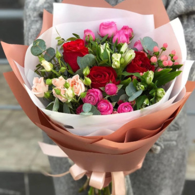 Букет цветов "Жемчужная россыпь"